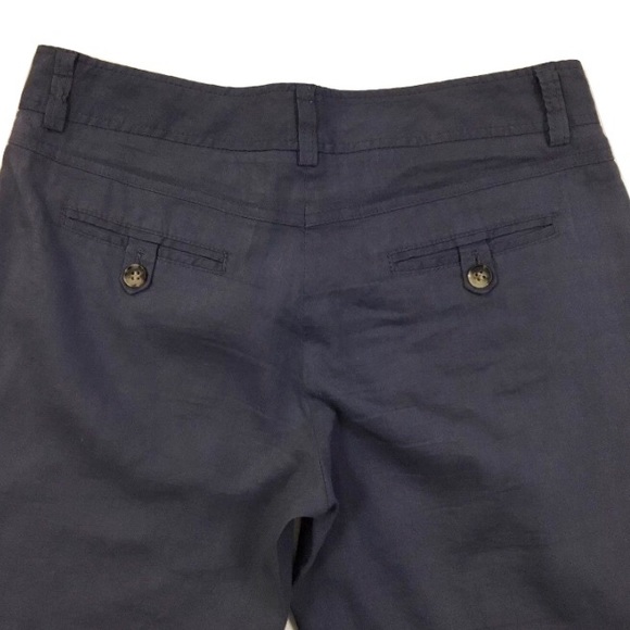 THEORY Gray Linen Blend Bermuda Shorts - Picture 4 of 4